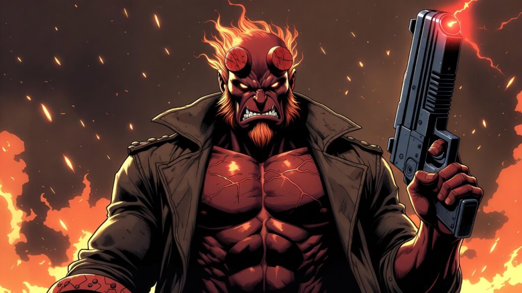 Hellboy, Flames